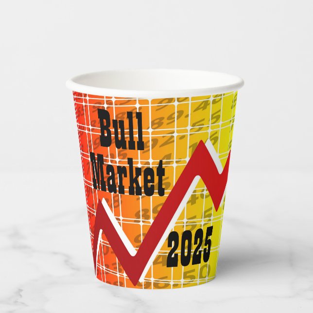 Gobelets En Papier Marché haussier 2025 (Recto)