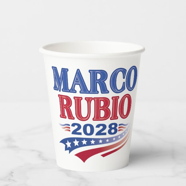 Gobelets En Papier Marco Rubio 2028 (3st) (Recto)