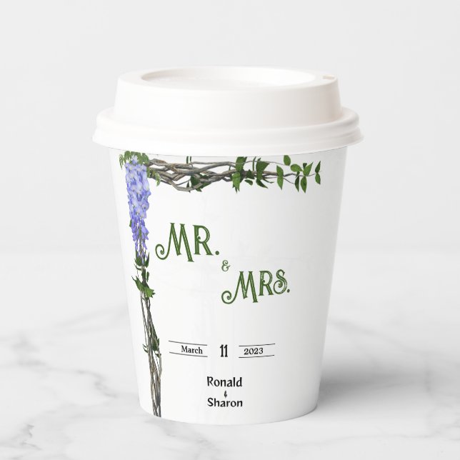 Gobelets En Papier Mariage (Recto)
