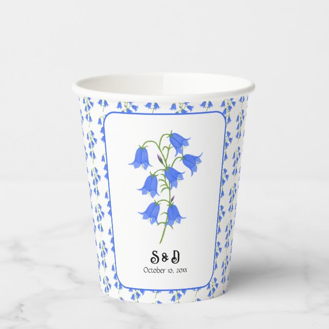 Gobelets En Papier Mariage aux Jacinthes des bois (Gauche)