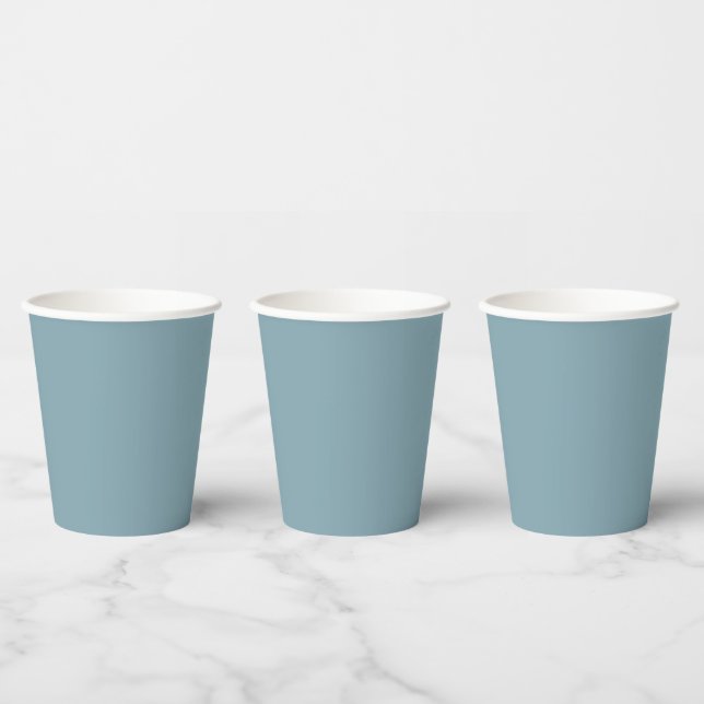 Gobelets En Papier Mariage bleu (Multi)