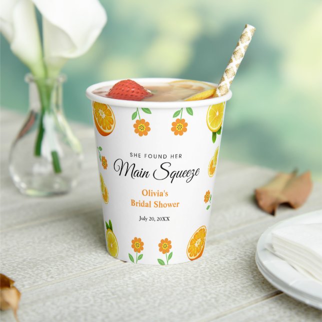 Gobelets En Papier Mariage Citron Estival : Le Citron est le Squeeze  (Insitu)