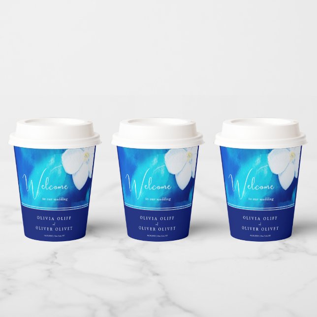 Gobelets En Papier Mariage de l'amour printanière (Multi)