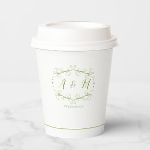 Gobelets En Papier Mariage Green Chic