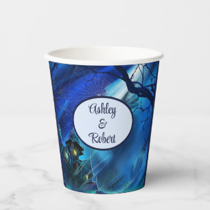 Gobelets En Papier Mariage Halloween Personnaliser Noms Chaud Froid P