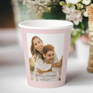 Gobelets En Papier Mariage photo spécifique au client
