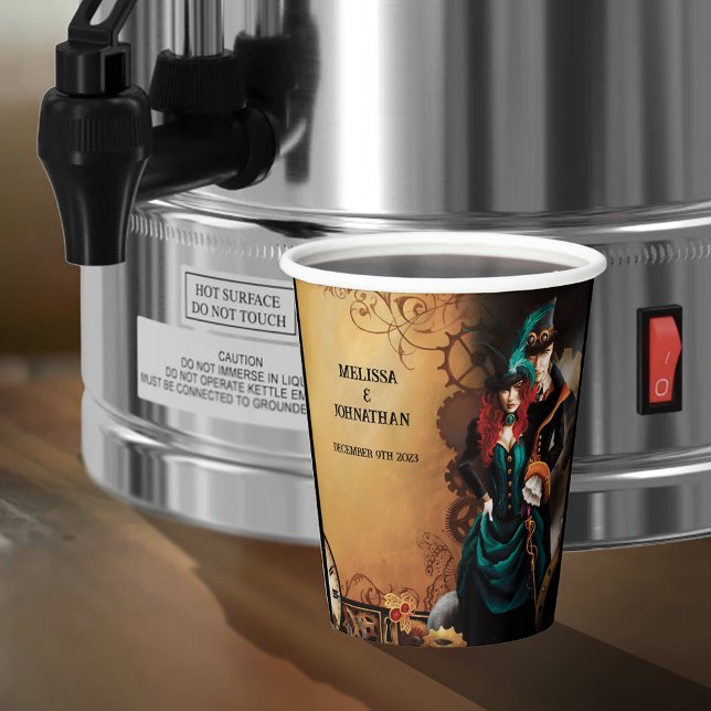 Gobelets En Papier Mariage victorien Steampunk (Créateur téléchargé)