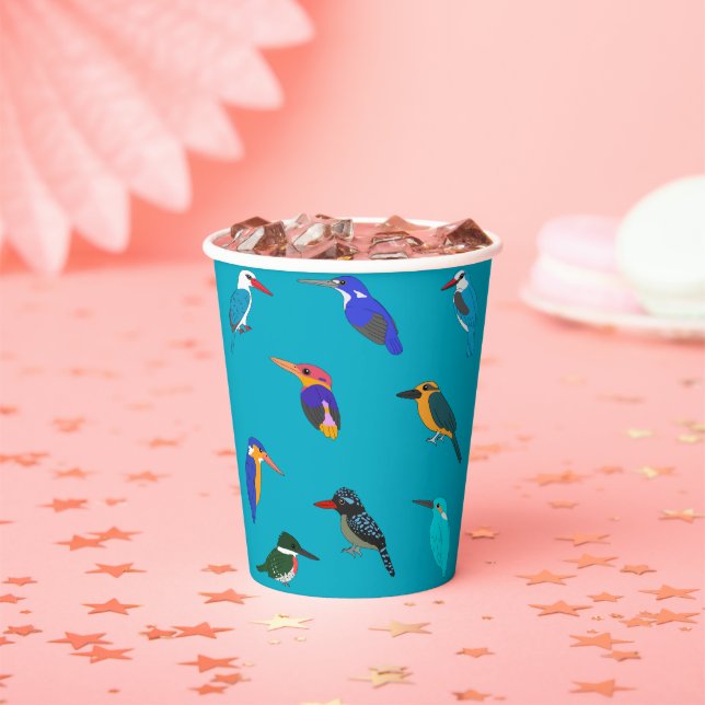 Gobelets En Papier Martin-pêcheurs  (Insitu)