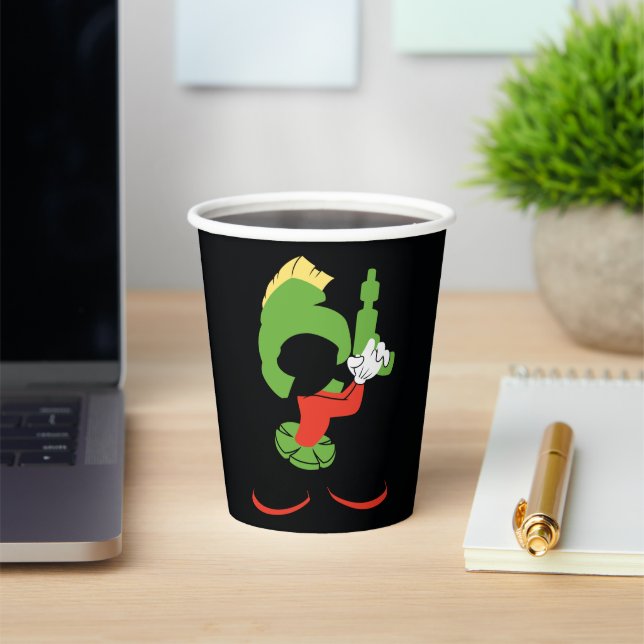Gobelets En Papier MARVIN MARTIAN™ Silhouette avec Raygun (Insitu)