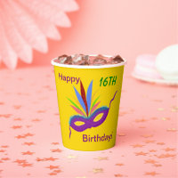 Masque pourpre 16e fête d'anniversaire TOUT ÂGE