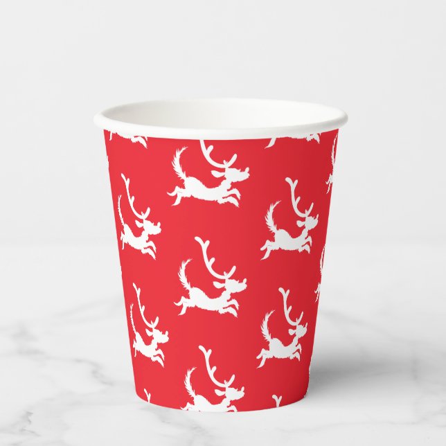 Gobelets En Papier Max the Reindeer Silhouette (Recto)