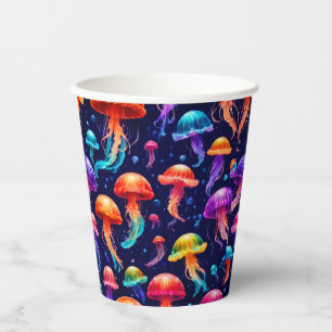 Gobelets En Papier Méduse colorée
