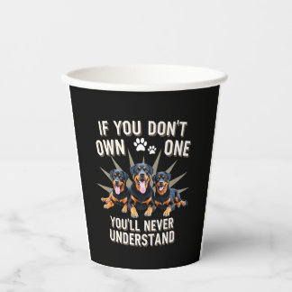 Gobelets En Papier Meilleur Art Rottweiler Pour Hommes Femmes Enfants