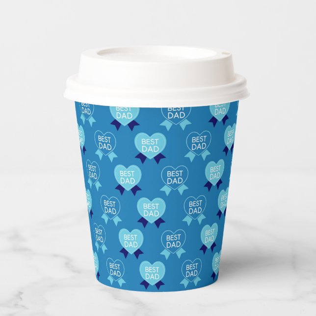 Gobelets En Papier Meilleur papa (Recto)