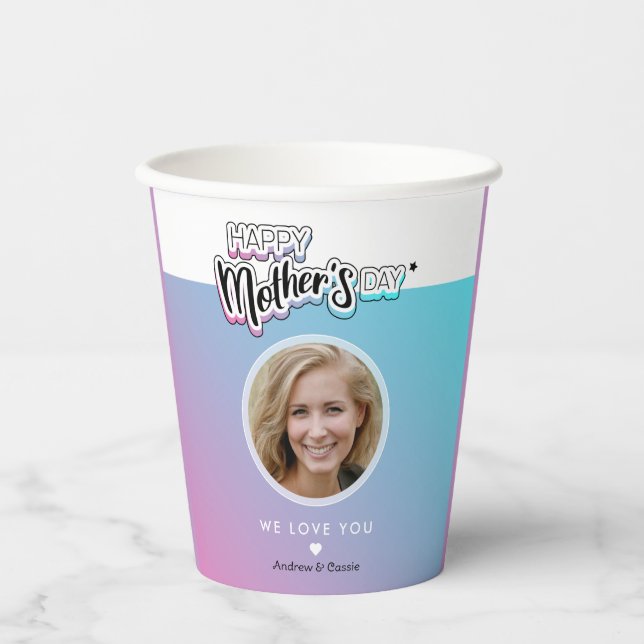 Gobelets En Papier Meilleure maman jamais (Recto)