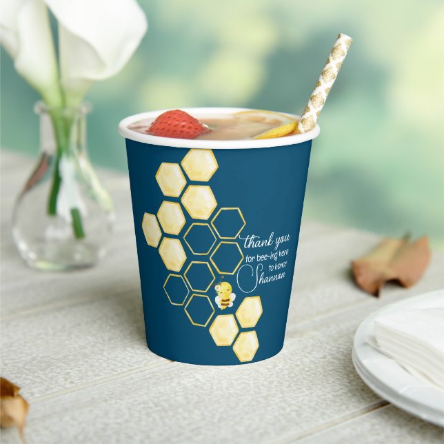 Gobelets En Papier Merci pour l'abeille ici tasse de papier (Insitu)