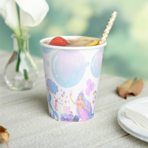 Gobelets En Papier Mermaid Birthday