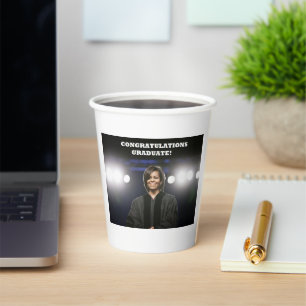 Gobelets En Papier Michelle Obama-Coupe du papier de fin d'études -1