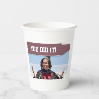 Gobelets En Papier Michelle Obama - Graduation Paper cup
