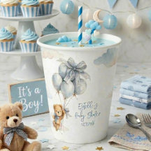 Mignon Ours en Peluche Ballons Bleus Nuages Petit 