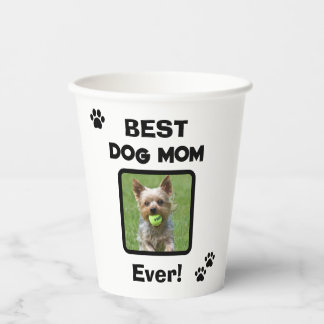 Gobelets En Papier Mignonne Meilleure Maman de Chien Chat Tout Simple