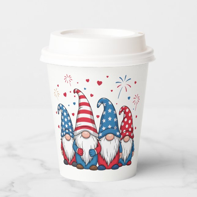 Gobelets En Papier Mignons nains de dessin animé USA-68123 (Recto)