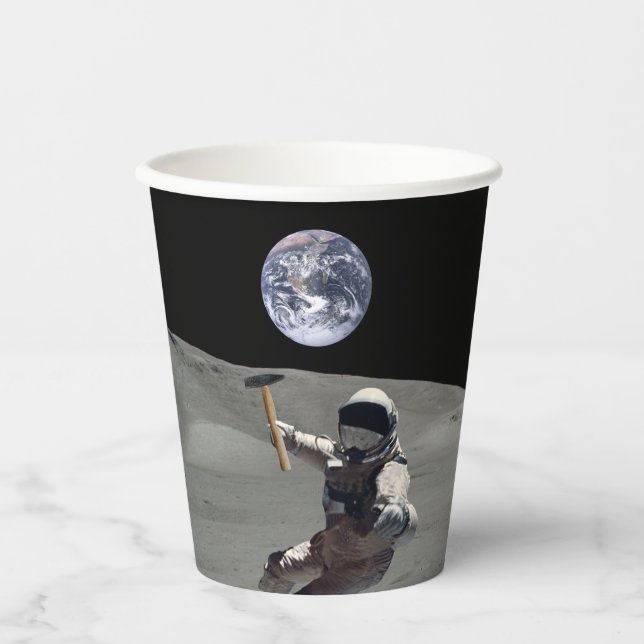 Gobelets En Papier Mine La Lune (Recto)