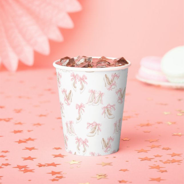 Gobelets En Papier Modèle de chaussures Coquette  (Insitu)