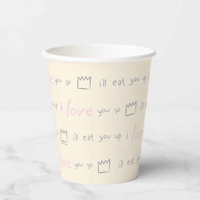Gobelets En Papier Modèle de citation Where the Wild Things (Recto)
