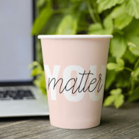 Moderne Pastel Rose Vous Comptez Inspiration Citat