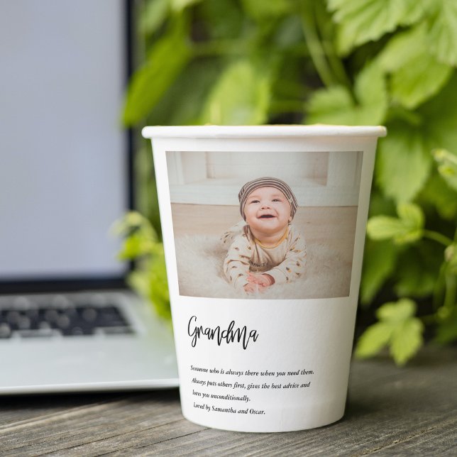 Gobelets En Papier Moderne Simple Meilleure grand-mère toujours Meill (Créateur téléchargé)