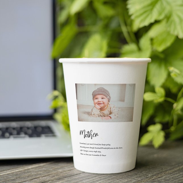 Gobelets En Papier Moderne Simple Meilleure Mère Jamais Meilleure Bea (Créateur téléchargé)
