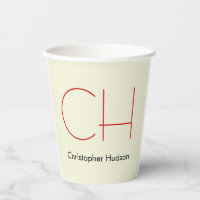 Moderne tendance Monogramme Rouge Beige
