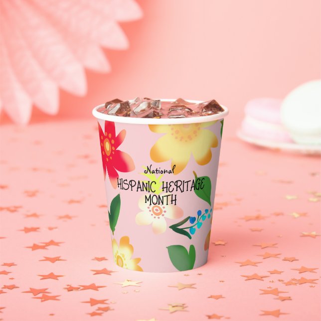 GOBELETS EN PAPIER MOIS DU PATRIMOINE HISPANIQUE NATIONAL (Insitu)