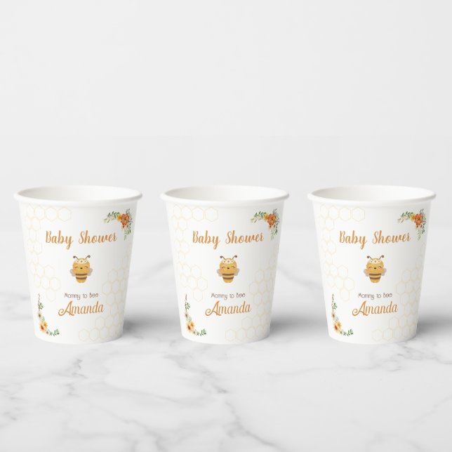 Gobelets En Papier Mommy To Bee Baby shower Paper Cup (Multi)