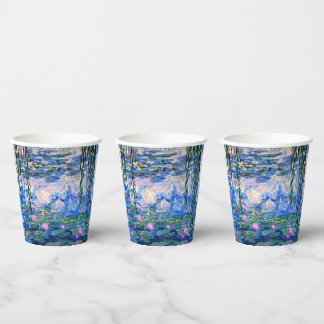 Gobelets En Papier Monet's Water Lilies Mix and Match