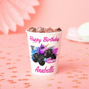 Gobelets En Papier Monster Jam - Sparkle Smash Anniversaire