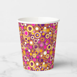 Gobelets En Papier Motif à points violet Polka