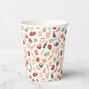 Gobelets En Papier Motif alimentaire