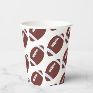 Gobelets En Papier Motif américain de football Gridiron Ball