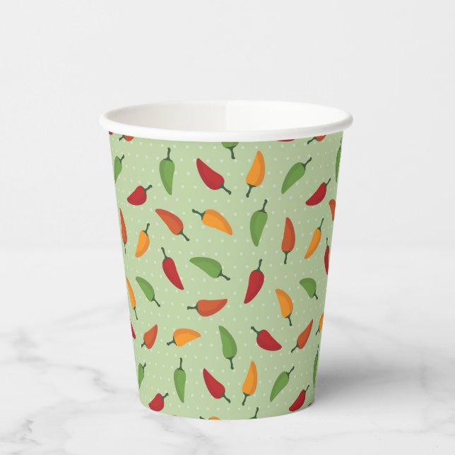 Gobelets En Papier Motif au piment (Gauche)