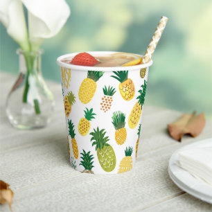 Gobelets En Papier Motif branché à l'ananas