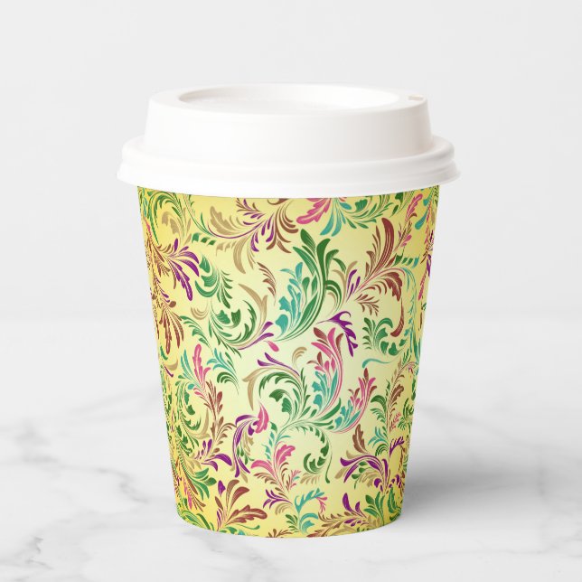 Gobelets En Papier Motif Branches Design-78466 (Recto)