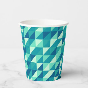 Gobelets En Papier Motif Colorfull Moderne Rétro Vintage