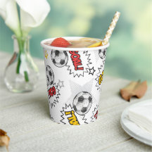 Motif de but de football de bande dessinée – Sport