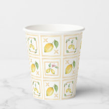 Motif de citron agrume méditerranéen