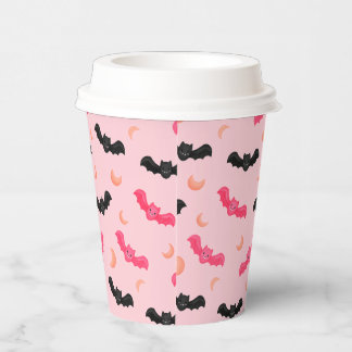 Gobelets En Papier Motif de designer à motif de chauve-souris mignon