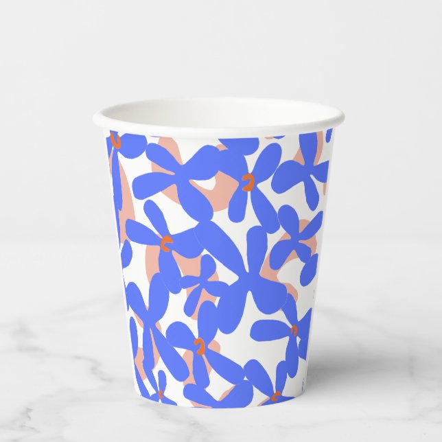 Gobelets En Papier Motif de fleurs 2 (Recto)