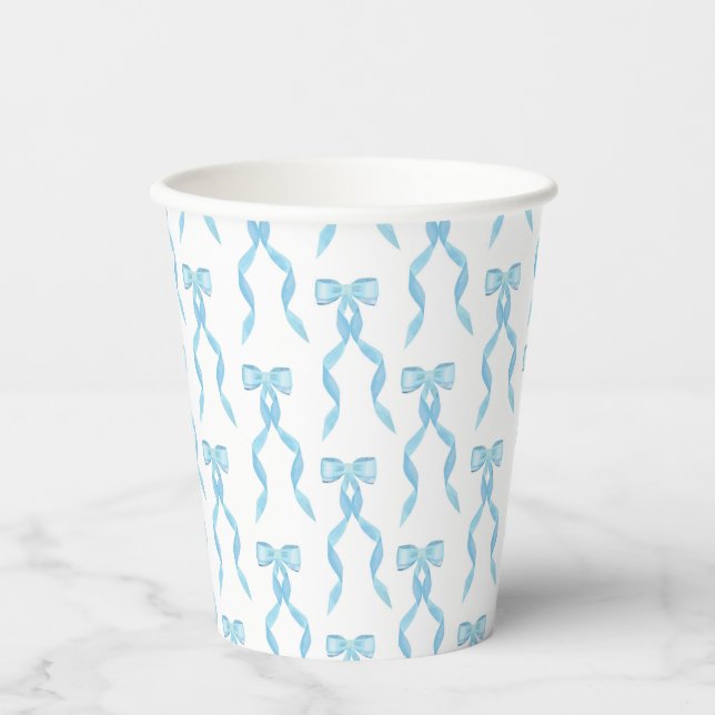 Gobelets En Papier Motif de la boîte bleue (Recto)