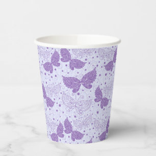 Gobelets En Papier Motif de printemps